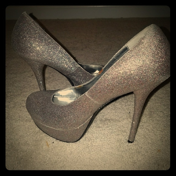 cute glitter heels